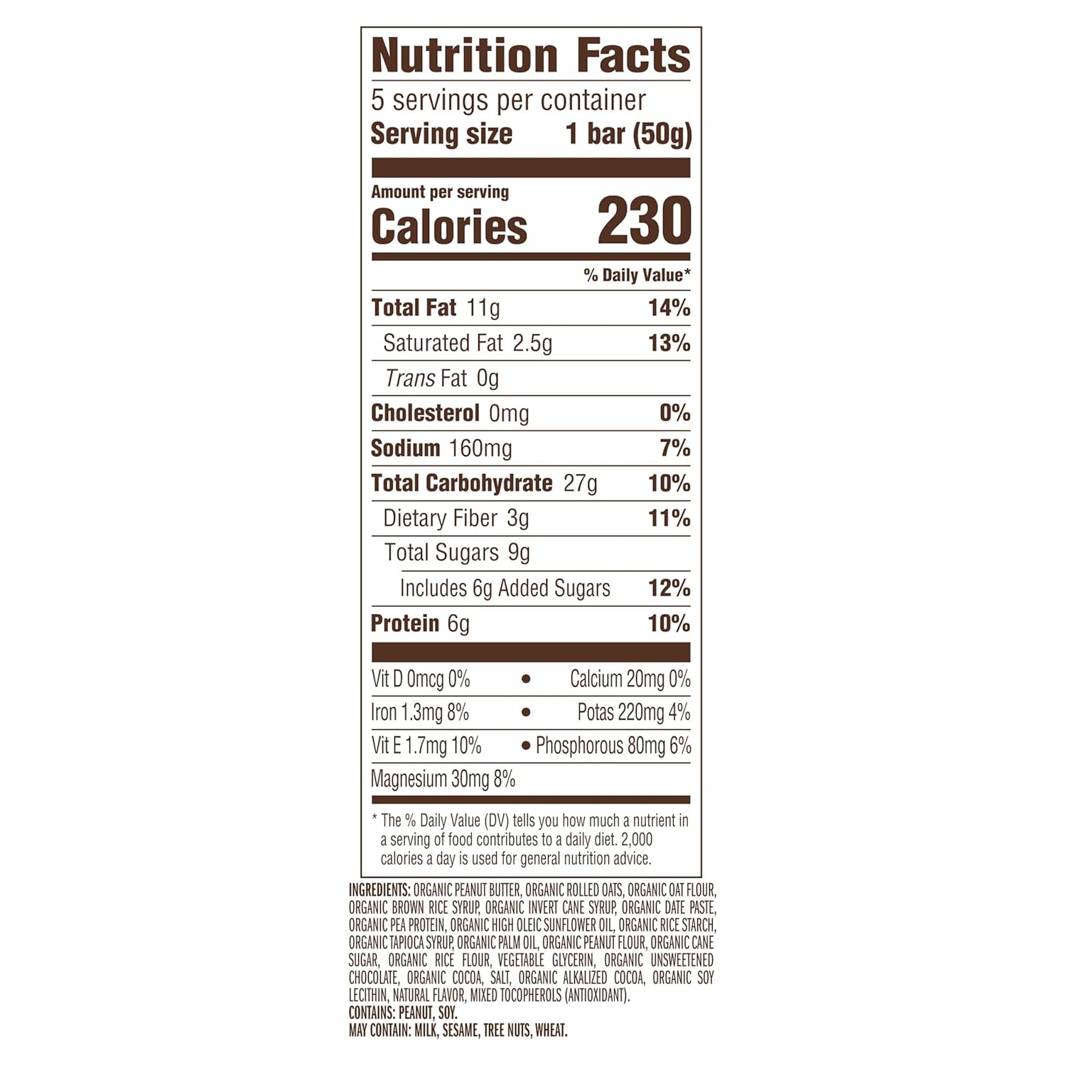 CLIF Nut Butter Bar - Chocolate Peanut Butter - Energy Snack Bars - Non-GMO - USDA Organic - Plant Based - Low Glycemic - 1.76 oz. (5 Pack)