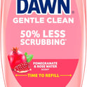 Dawn Gentle Clean EZ-Squeeze Dishwashing Liquid Dish Soap, Pomegranate and Rose Water Scent 24.3 fl oz