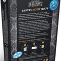 Dr. Killigan's Premium Double Potent Pantry Moth Traps with Pheromones Prime, Sticky Indian Meal Moth Traps for Kitchen, How to Get Rid of Moths in House (6 Pack, Black)