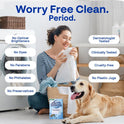 Earth Breeze Laundry Detergent Sheets Fresh Scent - 60 Loads Eco Liquidless Soap - Travel-Friendly for Hot & Cold Cycles, Tackles Tough Stains & Odors - Gentle on Skin, 30 Ct