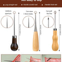 BAGERLA Heavy Duty Sewing Kit, Needle and Thread Kit with Upholstery Thread Needles Sewing Awl Seam Ripper for Car Seats Carpets Shoes Backpacks DIY Crafting