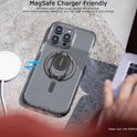 Magnetic Phone Ring Holder with Magsafe, Double Adjustable Gym Finger Ring Grip, Removable Phone Grip, for iPhone, iPad and Smartphones, Compatible with Magnetic Car Mount (Colorful)
