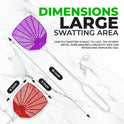 Supreme Bug & Fly Swatter 6-Pack – Braided Metal Handle 6 Pack Fly Swatters, Multi Pack Colors, – for Indoor/Outdoor – Flyswatter