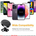 Coolpow【2 Packs 】Magnetic Phone Holder for car【Strong Magnet】phone holders for your car phone holder Mount for Car【4 Metal Plate】Universal Dash cell phone car mount for iphone Samsung car accessories