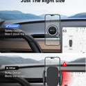 VICSEED Tesla Phone Mount【Strongest Magnet Power】Foldable Hidden Tesla Phone Holder Fit for All Phone, Tesla Model 3 Model Y for MagSafe Car Mount, Tesla Model 3 Accessories, Tesla Model Y Accessories