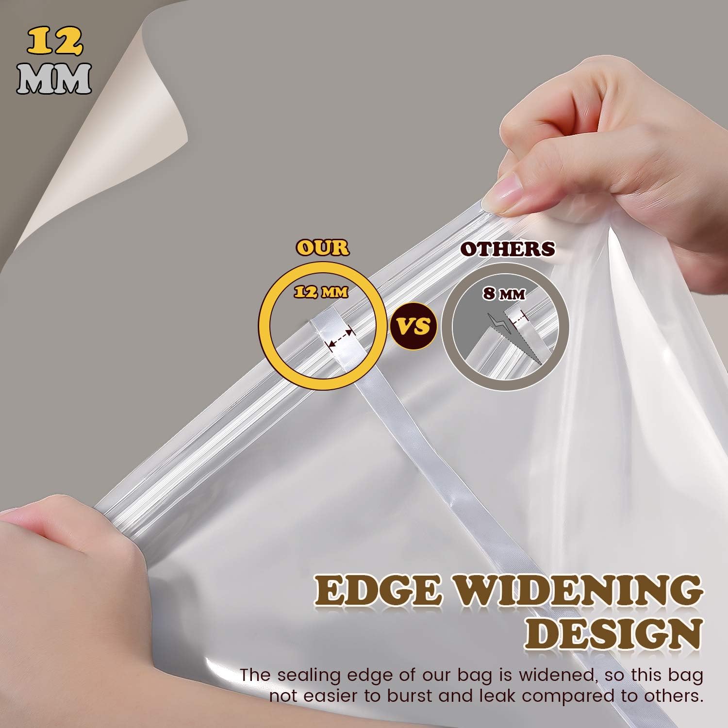 Brining Bag, 26"×22", 2 Pack, Extra Large Turkey Brine Bag with 2 Strings and 2 Larger Clips, Thickened materials, Double Track Zippers Brine Bags, Brining Bags for Turkey, Ham, Beef, Marinade