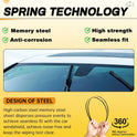 AUTOBOO 26" and 16" Windshield Wipers Blades (Pack Of 2),OEM Quality Premium All-Seasons Wiper blades,Stable and Quiet Armor wiper blades