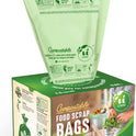 UNNI Compostable Trash Bags, 2.6 Gallon / 9.84 Liter, 100 Count, Extra Thick 0.71 Mil Small Kitchen Food Scrap Bin Liners, Certified by BPI, CMA & OK compost HOME, Meets the ASTM D6400 Standard
