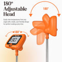 Digital Candy Thermometer with Pot Clip, 10" Long Stainless Steel Probe, Instant Read Kitchen Thermometer for Cooking, Baking, and Candy Making