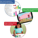 hand2mind MathLink Cubes Numberblocks 1-10 Activity Set, 30 Preschool Learning Activities, Counting Blocks, Linking Cubes, Educational Toys for Kids, Number Games, Math Manipulatives Kindergarten