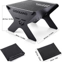 Odoland Camping Campfire Grill, Portable Folding Charcoal Grills, Backpacking BBQ Grill, Heavy Duty Firepit Grill with Carry Bag for Outdoor Cooking, Bonfire, Patio, Backyard