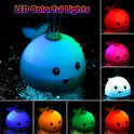Baby Bath Toys, Toddler Bath Toys for Kids Ages 1-3, Stocking Stuffers 1 2 3 Year Boy Girl Gifts, Infant Baby Toy 6-12-18 Months, Light Up Whale Bath Toy Sprinkler Bathtub Water Toy