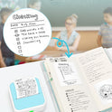 Sticker Printer - Printpods Mini Printer with Stickers, Print Pod, Bluetooth Inkless Printers, Sticker Maker, Portable Thermal Printer for iphone, Impresora Portátil for Notes, Journal, DIY, Kids Gift