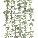 Der Rose 1Pcs Fake Plants Hanging Artificial Potted Faux Eucalyptus Plants for Modern Boho Farmhouse Bathroom Office Desk Wall Book Shelf Living Room Aesthetic Decor Indoor