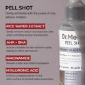 Dr.Melaxin Peel Shot Glow Black Rice Peeling Ampoule 80ml, Dead Skin Remover Gentle Exfoliating with Rice Water Extract, AHA BHA, Niacinamide, Daily Skin Texture, All Skin Types, Korean Skincare