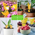 64 Pcs Sticky Trapz for gnat, Yellow Stick Traps for Plants, Fungus gnat Traps Double Side with Shovel, Indoor Safe for Gnat, Fruit Fly, White Fly, Aphid, Leaf Miner