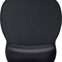 MROCO Ergonomic Mouse Pad with Gel Wrist Rest, Comfortable Mousepad with Smooth Wrist Support Surface and Non-Slip PU Base for Pain Relief, Computer, Laptop, Office & Home, 9.4 x 8.1 in, Black Color