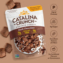 Catalina Crunch Protein Cereal - Sugar Free Breakfast Cereal with 11g of Protein - Gluten Free - Dark Chocolate - 9 oz. Bag (Pack of 1)