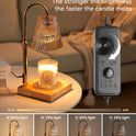 Candle Warmer Lamp with Timer, Dimmable Candle Warmer for Home Decor, Birthday Gifts for Women, Adjustable Height Wax Melts Warmer with 2 Bulbs