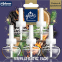 Glade PlugIns Refills Air Freshener, Embers & Sandalwood, Scented and Essential Oils for Home and Bathroom, 0.67 Fl Oz, 5 Count
