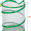 Insect Lore Butterfly Garden Kit with Live Caterpillars – Grow 10 Painted Lady Butterflies - STEM Learning Activity, Habitat with Journal, Stickers, Seeds & Figurines - As Seen on TV