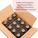 12 Pack, 2 oz Small Clear Glass Bottles w/Lid & 3 Funnels - 60ml Boston Shot Bottles for Health, Immunity, Potion, Wellness, Sample, Ginger, Juice - Mini Personal Care & Beauty Travel Bottle