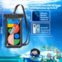 Famoby Up to 8.3" 5 Pack Multicolor Universal Waterproof Phone Pouch, Phone Waterproof Case Dry Bag,Protection Level: IP68,Outdoor Sports for Apple iPhone,Samsung