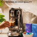 ROSSO CAFFÈ 120 Espresso Coffee Pods for Nespresso Original Machines, Premium Capsules, Variety Value Pack 6 Flavors, Rich Breakfast to Intense Roasts