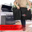 Heavy Duty BBQ Grill Cover for Outdoor Grill, 58 Inch – Waterproof, Weather Resistant, UV & Fade Resistant with Adjustable Straps – Gas Grill Cover for Weber, Genesis, Charbroil, etc. Black