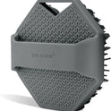 Sud Scrub Antimicrobial Silicone Body Scrubber, Exfoliating Body Scrubber for Sensitive Skin, Eco Friendly Shower Scrubber for Body, Silicone Body Brush for Showering, Charcoal