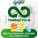 Swiffer Dusters Refill for Cleaning, Made by SWIFFER, Feather & Microfiber Duster Disposable Alternative, for Dusting Furniture, Blinds, Ceiling Fans, Walls, Helps Remove Allergens, Unscented, 18ct