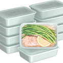 Bentgo Prep - 20-Piece 1-Compartment Reusable Meal Prep Containers with Lids, PFAS & BPA Free Materials, Durable, Microwave, Freezer, & Dishwasher Safe To Go Food Storage (Mint)