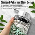 Malachi Foaming Hand Soap Dispenser, Refillable Clear Glass Pump Bottles for Liquid or Lotion, Modern Foam Dispenser for Bathroom, Kitchen, Commercial