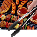 HOTEC Premium Stainless Steel Locking Kitchen Tongs with Silicon Tips, Set of 2-9" and 12"