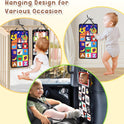 URMYWO Tummy Time Toy - Black and White High Contrast Baby Toys for Newborn - Baby Visual Stimulation Mirror - Montessori Sensory Crinkle Toy for Infant 0-3-6-12 Months - Shower Gift for Boy Girl