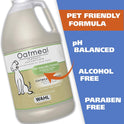 Wahl USA Dry Skin & Itch Relief Pet Shampoo for Dogs – Oatmeal Formula with Coconut Lime Verbena Scent - 64 Oz - Model 821004-050