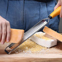 Deiss PRO Citrus Lemon Zester & Cheese Grater — Parmesan Cheese, Lemon, Ginger, Garlic, Nutmeg, Chocolate, Vegetables, Fruits - Razor-Sharp Stainless Steel Blade + Protect Cover - Dishwasher Safe