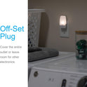 GE LED Night Light, Plug-in, Dusk to Dawn Sensor, Warm White, Ambient Lighting, Ideal Kids Adults Nightlight for Bedroom, Bathroom, Nursery, Hallway, Kitchen, 30966, 2 Pack