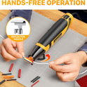 SEEKONE Mini Heat Gun, 350W 2-Temp Settings 500℉ & 842℉（260℃& 450℃） Fast Heat Hot Air Gun Tool with Reflector Nozzle and 4.9Ft Long Cable Overload Protection for Crafting, Vinyl Wrap and Shrink Tubing