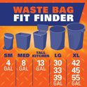 Hefty Strong 13 Gallon Trash Bags, Tall Kitchen Bags, UnscentedLarge Bags with Drawstrings, Durable Closure, Resists Leaks, Punctures, and Tears, White, Unscented, 90 Bags