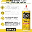 HARRIS Boric Acid Roach and Silverfish Killer Powder w/Lure for Insects (16oz)