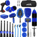 26Pcs Car Detailing Brush Set, Car Detailing Kit, Car Detailing Brushes, Car Cleaning Kit, Car Windshield Cleaning Tool, Professional Car Care kit - Car Wash Brush kit for Interior Exterior Wheels