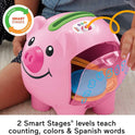 Fisher-Price Baby & Toddler Toy Laugh & Learn Smart Stages Piggy Bank with Educational Songs & Phrases for Infants Ages 6+ Months (Amazon Exclusive)