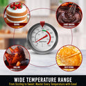 Candy Thermometer with Pot Clip - Deep Fry Oil Thermometer for Frying and Candle Making