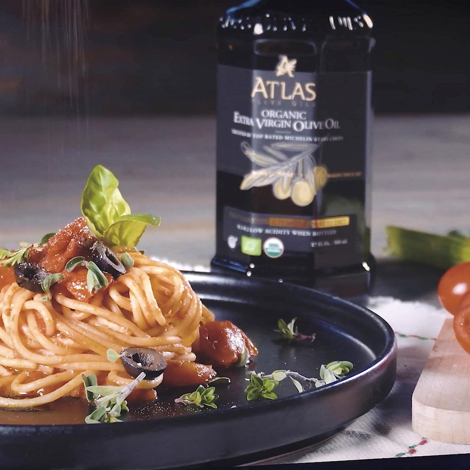 Atlas 1 LT Cold Press Extra Virgin Olive Oil with Polyphenol Rich from Morocco | Newly Harvested Unprocessed from One Single Family Farm | Moroccan Organic EVOO Trusted by Award-Winning Chefs
