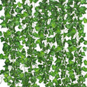 12 Pack Fake Vines for Room Decor Artificial Ivy Garland with Clip Green Flowers Hanging Plants Faux Greenery Leaves Bedroom Aesthetic Decor for Home Garden Wall Wedding