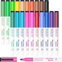 Shuttle Art Magnetic Whiteboard Markers, 20 Pieces Fine Tip and Eraser, Dry Erase Whiteboard Markers, for Writing on Whiteboards, Weekly Planner, Glass for School Office Home
