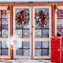 VIS'V Wreath Hanger, Large Suction Cup Wreath Hooks, Heavy Duty, 22 LB Capacity, Removable and Reusable, Clear, 2 Pcs