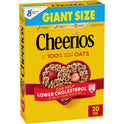 Cheerios Cereal, Limited Edition Heart Shapes, Affirmations Box, Heart Healthy, Gluten Free, Giant Size, 20 oz