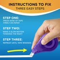 BIC Wite-Out Brand EZ Correct Correction Tape, 19.8 Feet, 4-Count Pack of White Correction Tape, Fast, Clean and Easy to Use Tear-Resistant Tape Office or School Supplies